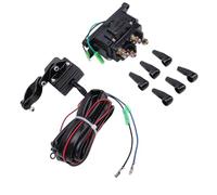 TOPINCN Kit de relé de Contactor de Cabrestante de Alto Rendimiento 12V 250A con Interruptor de Pulgar para Camión UTV de 5000 a 7000 Libras