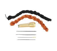 TOPINCN Kit de Reparación de Calzado Agujas e Hilos Fuertes para Zapatos de Bricolaje Reparación de Cuero Hogar Negro Marrón 18 M para Suelas de Lona Bolsa Juego de Herramientas de Punzón de Costura