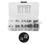 TOPINCN Kit de Reparación de Rosca de Acero de Acero Inoxidable de 60 Pcs 304 para Mejorar Las Conexiones de los Pernos y para Evitar el Daño de Rosca, el Kit de Rango para Resistencia y Resistencia