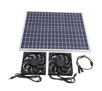 TOPINCN Kit de Ventilador de Escape con Panel Solar de 22 W, Ventiladores de CC sin Escobillas de Alta Velocidad, Ventilador de Ventilación Solar, Ventilación de Refrigeración de