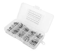 TOPINCN Kit Surtido de Fusibles de Vidrio Propiedades Mecánicas Fuertes Fusibles de Fusión Rápida para Suministros Industriales 5 X 20 Mm 0,2-20 Amperios Reemplazo Conveniente para Interruptores y