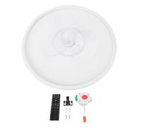 TOPINCN Lámpara de Techo LED con Ventilador, Luz de Ventilador de Techo Moderna Regulable de 19,6 Pulgadas, 3 Temperaturas de Color de 3000 K a 6000 K para Dormitorio, Cocina, Sala de (WHITE)