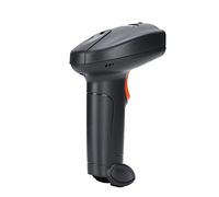 TOPINCN Lector de Código de Barras Portátil, Escáner USB de Código QR Resistente Al Agua, Lectura de 360° para Gestión de Almacenes, Material ABS (Negro y Naranja)