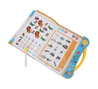 TOPINCN Libro Electrónico Audible para Niños Desarrollo de Aprendizaje Interactivo con Sonidos e Imágenes Vibrantes Regalo para Edades de 3 Años en Adelante Amarillo (Yellow)