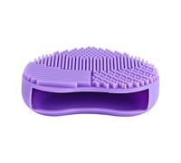 TOPINCN Limpiador de Brochas de Maquillaje en Forma de Corazón, Alfombrilla de Limpieza de Silicona, Herramienta Portátil para Quitar Maquillaje, Adecuado para Entusiastas de la Belleza, Color Rosa