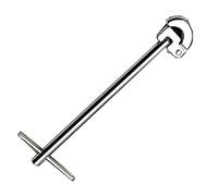 TOPINCN Llave para Tubo de Agua, Cabezal Giratorio de Acero Al Carbono, Herramienta de Plomería Multifuncional para Operación de Grifo de Cocina y Baño