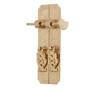 TOPINCN Manijas de Gabinete Chino Antiguo, Placa Frontal Decorativa de Material de Latón para Armarios y Aparadores, Tamaño 5,9x2,4 Pulgadas