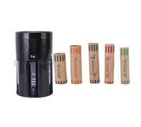 TOPINCN Máquina Contadora Clasificadora de Monedas 5 en 1, Clasificadora Automática de Cambios con Base Giratoria, Contador de Dinero Digital para Centavos, Níquel, Monedas de Diez