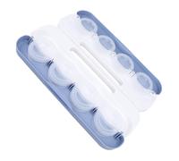 TOPINCN Máquina para Hacer Bolas de Masa 8 en 1, Prensa para Bolas de Masa, Envoltura para de, Prensa, Molde para Ravioles con Botella Pulverizadora para Comida China, Hogar, (azul claro)