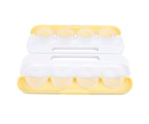 TOPINCN Máquina para Hacer Bolas de Masa 8 en 1, Prensa para Bolas de Masa, Envoltura para de, Prensa, Molde para Ravioles con Botella Pulverizadora para Comida China, Hogar, (Dorado)