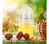 TOPINCN Máquina para Hacer Huevos Dorados, Mezclador de Huevos Manual Eficiente, Mezclador de Yema y Clara, Utensilios de Cocina para Niños Felices, PC + Silicona