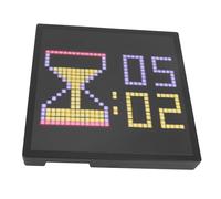 TOPINCN Marco de Pantalla de Píxeles LED, Marco de Imagen Digital de Control de Aplicación de 16x16 con Patrones de Graffiti Personalizables de Bricolaje Texto GIF Video, para