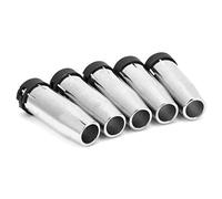 TOPINCN MB 24KD MIG MAG Antorcha de Soldadura 5 Piezas Boquilla de Gas Cónica de Larga Duración para un Rendimiento óptimo para Soldadores 12,5 Mm Cobre Rojo