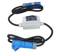 TOPINCN Medidor de Energía Inteligente con Función de Memoria Eléctrica | Alta corriente 16A, longitud de cable de 150 cm, pantalla LCD para monitoreo de energía, resistente a rayos UV y a
