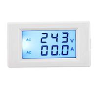 TOPINCN Medidor de Voltaje y Amperios de Alta Precisión con Transformador de Corriente Pequeño, AC80-300V 0-50A/0-100A para Aplicaciones Industriales, Blanco (WHITE)