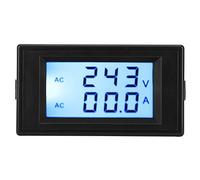 TOPINCN Medidor de Voltaje y Amperios de Alta Precisión con Transformador de Corriente Pequeño, AC80-300V 0-50A/0-100A para Aplicaciones Industriales, Blanco (BLACK)