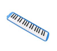 TOPINCN Melodica Portátil para Entrenamiento Vocacional para Principiantes, 37 Keys Music Music Instrument with Bullpipe Kit, Adaptado a Niños, Material ABS (BLUE)
