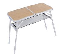 TOPINCN Mesa de Camping Plegable de Aleación de Aluminio, Portátil, con Altura Ajustable y Tablero Grande para Viajes Al Aire Libre, Pesca, Barbacoa, Cocina y Comedor.