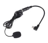 TOPINCN Micrófono de Micrófono Negro de 3.5 Mm + Cable Adaptador para Hero4 3 / +, Condensador Electret para Antinoise, Luz y Elegante, Adecuado para Hero3 Hero + / Hero4
