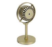 TOPINCN Micrófono Retro Clásico de Plástico para Fiestas Temáticas Vintage y Fotografía de Estudio, Herramienta Liviana para Experiencia de Canto para Todos (Gold)