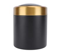 TOPINCN Mini Bote de Basura, Bote de Basura de Escritorio, Pequeño de, Contenedor de Reciclaje, Lindo de de Metal para Uso en Encimeras de Mesa (BLACK)