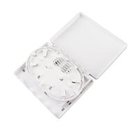 TOPINCN Mini Caja de Distribución de Fibra Universal de Escritorio con Divisor óptico FTTH de 4 Núcleos para SC FC Material Suave a Prueba de Impactos para Bridas LC-LC FC-SC - Adecuado para