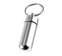 TOPINCN Mini Caja Portátil de Aluminio para Medicamentos, Pastillero Impermeable, Accesorio para Llavero, Conveniente para Viajar, Ideal para Pastillas de Emergencia o Tabletas de Uso Común