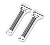 TOPINCN Mini Llave Multiherramienta de 2 Piezas, Mini Llave de Bolsillo Compacta con Abridor de Botellas, Extractor de Clavos, Pinza de Medición para Acampar Al Aire Libre, Senderismo,