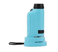 TOPINCN Mini Microscopio de Bolsillo Mini Microscope Science HD 180X Handheld -Microscope para Exploración Al Aire Libre (Azul Cielo (2211))