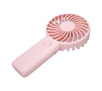 TOPINCN Mini Ventilador Portátil de Mano, Recargable por USB, Ventilador de Refrigeración de Escritorio Personal Silencioso Ajustable de 3 Velocidades para Viajes, Camping, Oficina y Hogar (PINK)