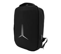 TOPINCN Mochila Protectora de Viajes por Satélite Resistente Al Agua para Equipos de Platón Adecuados USB para Viajeros Negros de Nylon (Black)