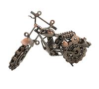 TOPINCN Modelo de Motocicleta de Metal Retro, Escultura de Hierro Vintage Hecha a Mano, Artesanía Coleccionable, con Detalles Ricos y Textura Fina, para Amantes de Las Motocicletas,