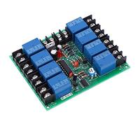 TOPINCN Módulo Controlador Secuencial Ajustable de Placa de Secuencia de Tiempo de Potencia de 8 Canales para Escenario y KTV 12V 10A