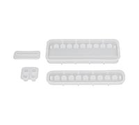 TOPINCN Molde de Portalápices Epoxi Resistente a Desgarros Fácil de Desmoldar para Manualidades, Decoración del Hogar 4 Moldes de Silicona Multifuncionales para Portalápices