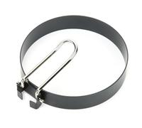 TOPINCN Molde para Freír Huevos, Juego Redondo Antiadherente de Acero Inoxidable de 2 para Accesorios de Cocina Familiar