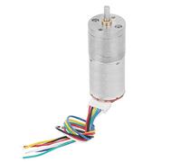TOPINCN Motor Codificador de Motor de Engranaje de 12 V con Engranaje de Metal de Alta Resistencia para Electrodomésticos Inteligentes y Robótica (RPM 60)
