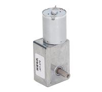 TOPINCN Motor de 12 V CC, 25 Kg.cm, 12 Mm, Ejes Dobles, Motor de Engranaje Helicoidal Reversible con Bloqueo Automático, Excelente Pieza de Repuesto para Máquinas de café y Máquinas de Toallas (18RMP)