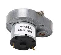 TOPINCN Motor de Engranaje CC, Motor Eléctrico Autoblocante de Alto Rendimiento para Robótica, Hecho de Aleación de Aluminio (25RPM)