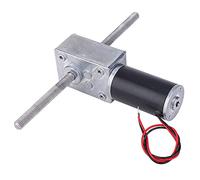 TOPINCN Motor de Engranaje Helicoidal de Funcionamiento Silencioso, Motor de Reducción de Eje Dual M8 para Instalaciones en Espacios Pequeños (Relación de reducción 670)