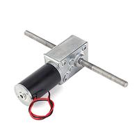 TOPINCN Motor de Engranaje Helicoidal de Funcionamiento Silencioso, Motor de Reducción de Eje Dual M8 para Instalaciones en Espacios Pequeños (Relación de reducción 50)