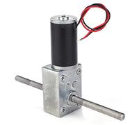 TOPINCN Motor de Engranaje Helicoidal de Funcionamiento Silencioso, Motor de Reducción de Eje Dual M8 para Instalaciones en Espacios Pequeños (Relación de reducción 17)