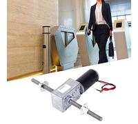 TOPINCN Motor de Engranaje Helicoidal Motor de Reducción de Velocidad de Funcionamiento Resistente y Silencioso para Ascensores, Eje Derecho M8, Ideal para Proyectos de Bricolaje, 1 con 2 Bridas