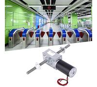 TOPINCN Motor de Engranajes Motor Helicoidal Compacto y Duradero para Uso Doméstico con Eje Doble M8, Funcionamiento Silencioso y de bajo Consumo Energético, Paquete de 1 2 Bridas (Relación de