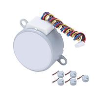 TOPINCN Motor Paso a Paso de 5 Piezas DC 12 V con Bobina de Cobre de Torsión Grande para Aires Acondicionados y Ventiladores