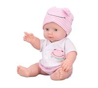 TOPINCN Muñeca Renacida Silicona Suave Muñeca Realista con Ojos Brillantes de 11.8 Pulgadas Linda y Hermosa para Actividades Familiares Seguros para Niños