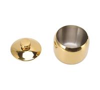 TOPINCN Olla de Condimento de Acero Inoxidable, Soporte para Polvo de Curry, Lavado a Mano, Elegante Metálico, 2,4 Pulgadas (GOLD)