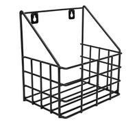 TOPINCN Organizador de Establo para Caballos, Cesta de Alambre para Colgar en la Pared, 9,25x6,77x10,04 Pulgadas, Resistente Al óxido con Revestimiento Negro, con Construcción de Metal