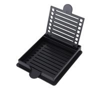 TOPINCN Organizador de la Guía de Nota, Soporte de Notas Adhesivas de Plástico de ABS con 5 Plantillas, Soporte de Memo de Plantilla de Línea, Dispensador de Almohadillas Adhesivas de (BLACK)