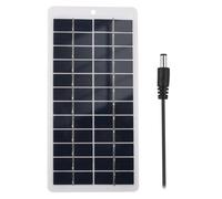 TOPINCN Panel Solar Portátil de Alta e 5 W para Actividades Al Aire Libre con Pinzas de Cocodrilo para Preparación ante Desastres (Puerto)