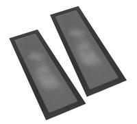 TOPINCN Paquete de 2 Filtros de Polvo para Ventilador de Refrigeración de Computadora, 4,72 X 14,17 Pulgadas, Filtro de Polvo para Ventilador de PC, Marco Magnético, Filtro de (Black)